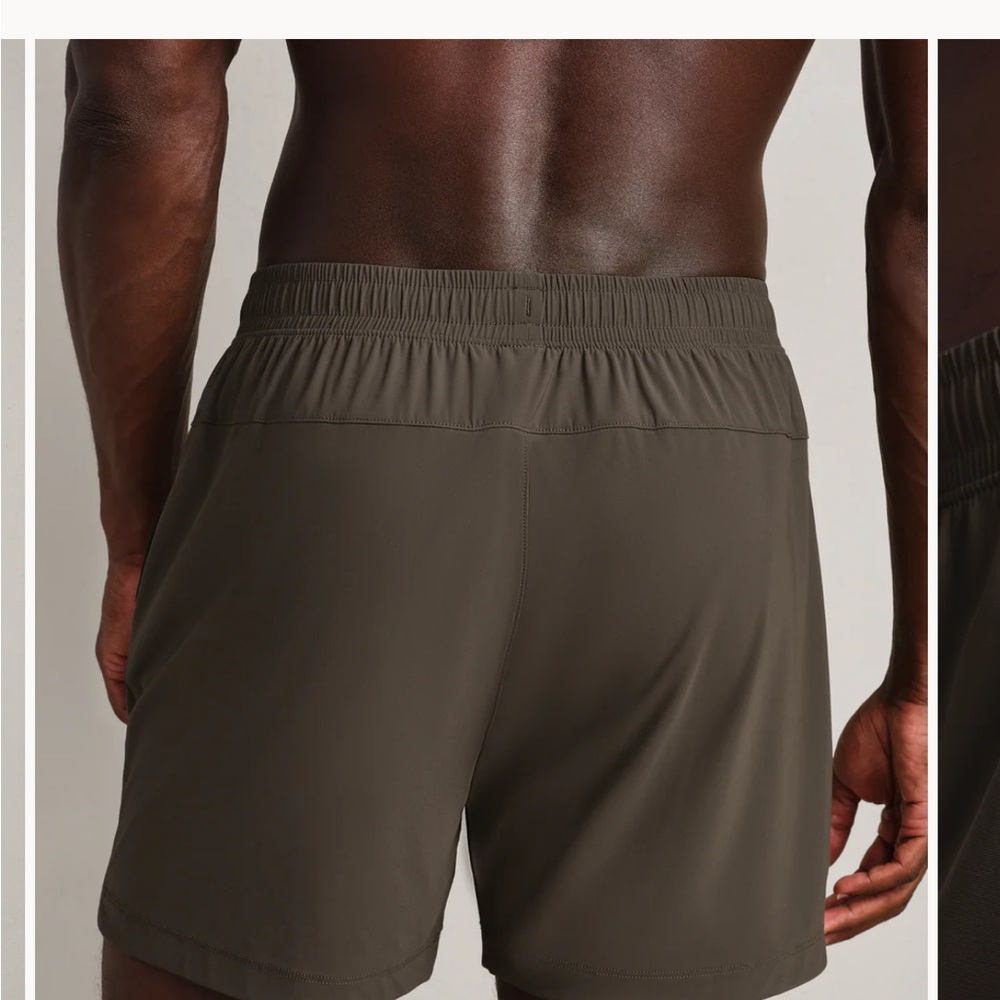 Rhone Mens Medium, 5" Pursuit Short - Unlined, cafe Noir color - Picture 4 of 6